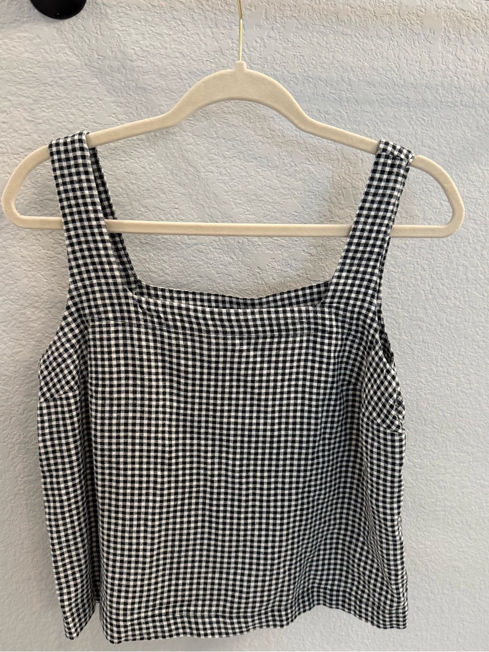a new day Black & White Gingham Lounge Top - Picture 2 of 7